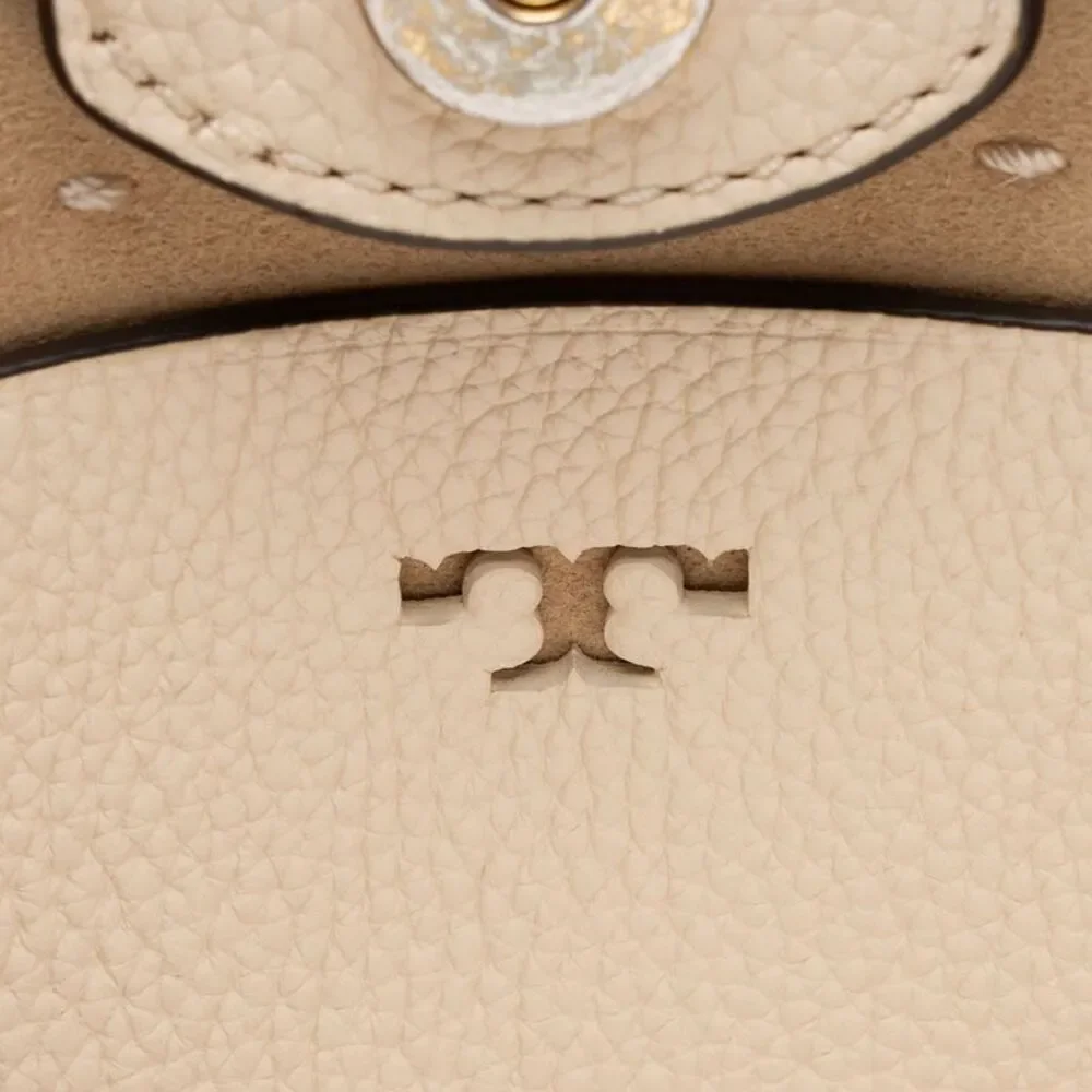 Tory Burch Leather McGraw Bucket Bag